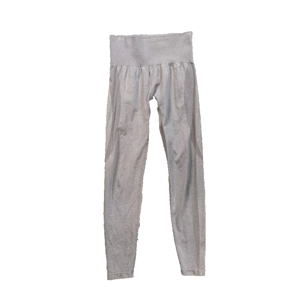 NVGTN Leggings Womens M Medium Gray Contour Seamless Fitted Butt Scrunch Ankle